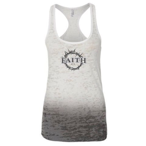 RETROSeries-  STRONG Ombre Burnout Gray Tank