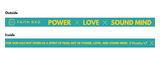 POWER LOVE SOUND MIND Wristband (Single for POS Only)